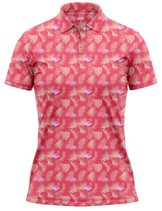 PINK MINGO GOLF POLO WOMENS