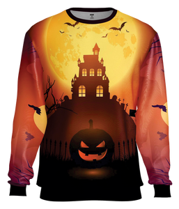 Halloween Sun House Sweat Shirt