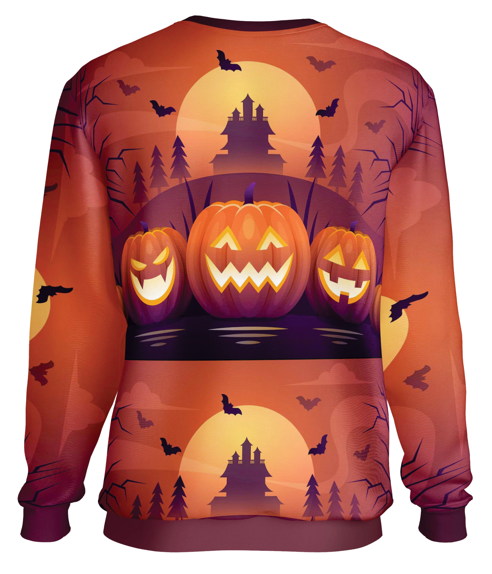 Halloween Bat Forest Sweat Shirts