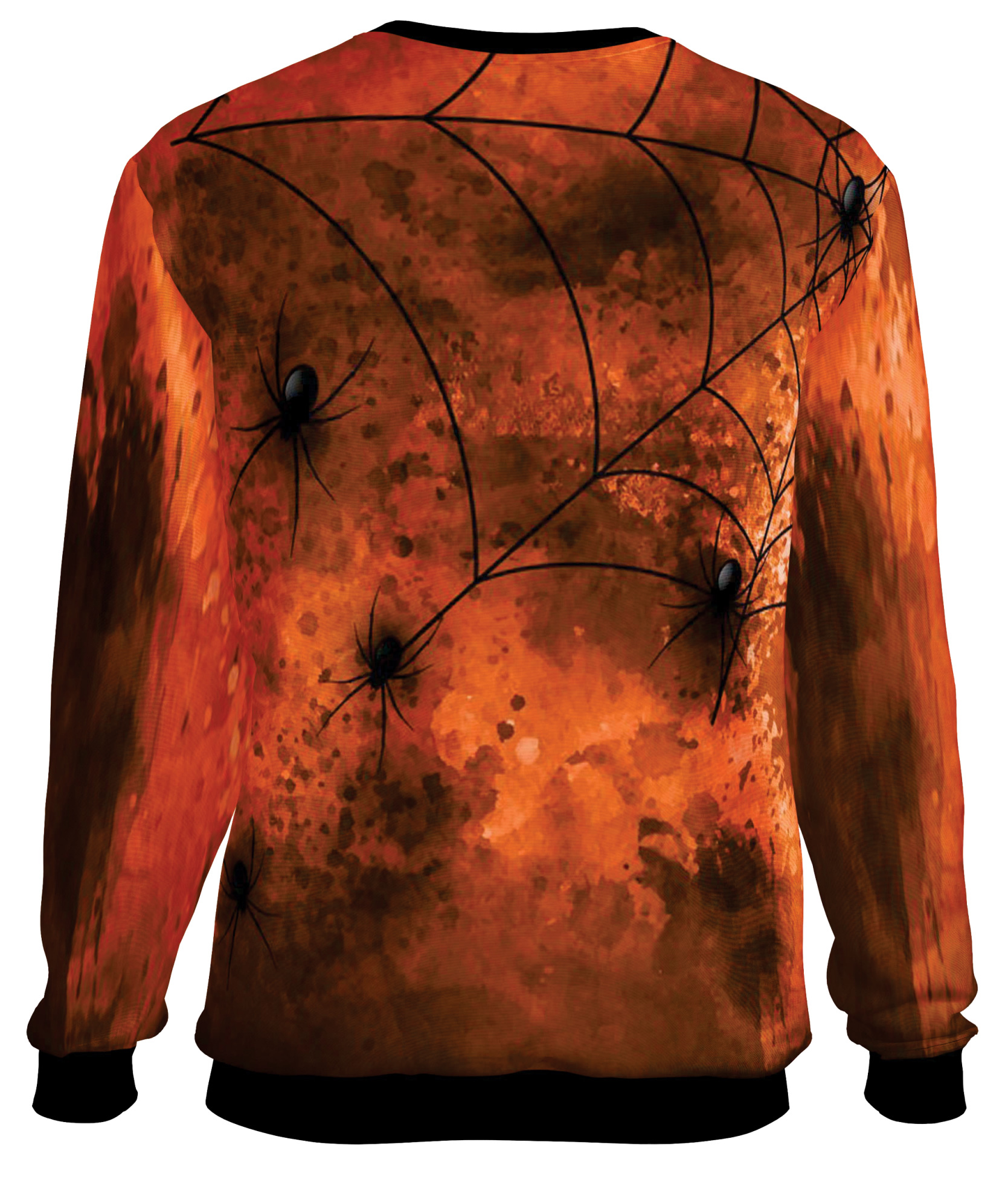 Halloween Spider Orange Sweat Shirt