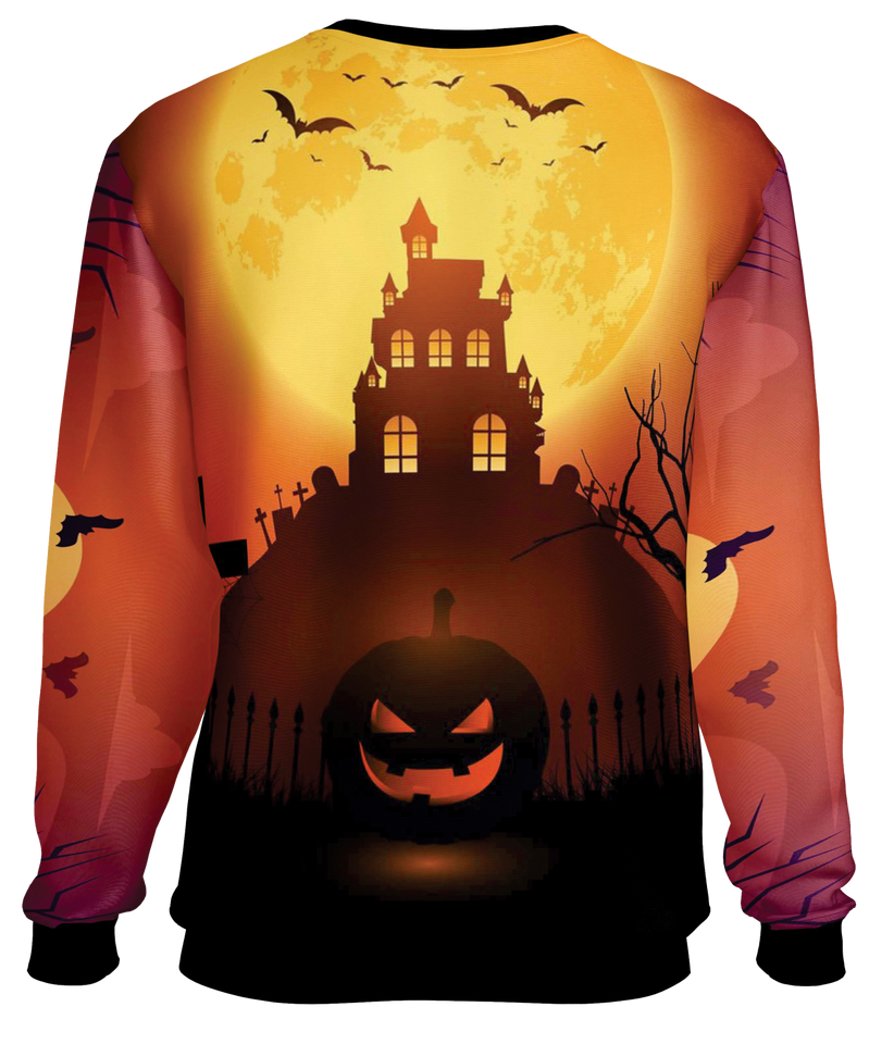 Halloween Sun House Sweat Shirt