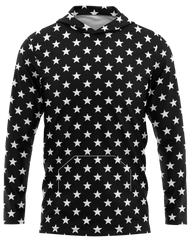 BLK STARS HOODIE SHIRT