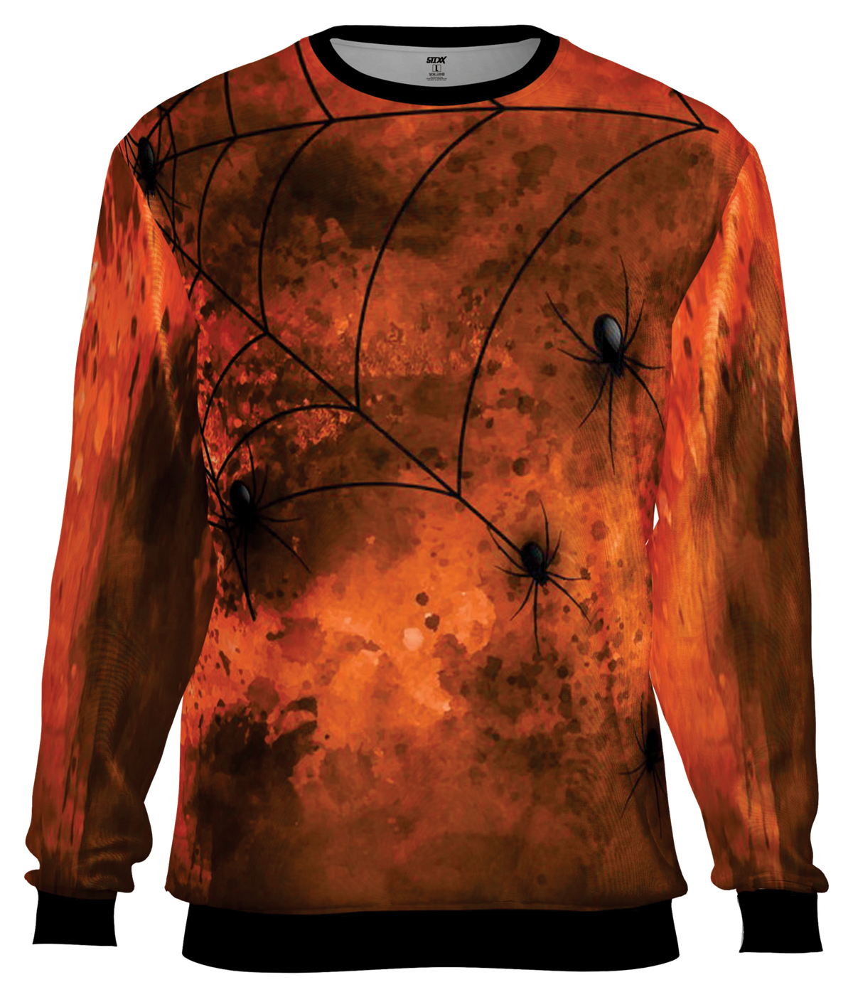 Halloween Spider Orange Sweat Shirt