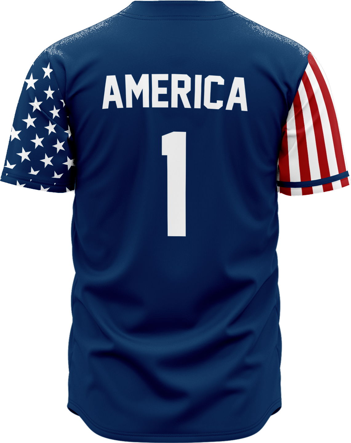 BLUE AMERICA 1 BASEBALL JERSEY